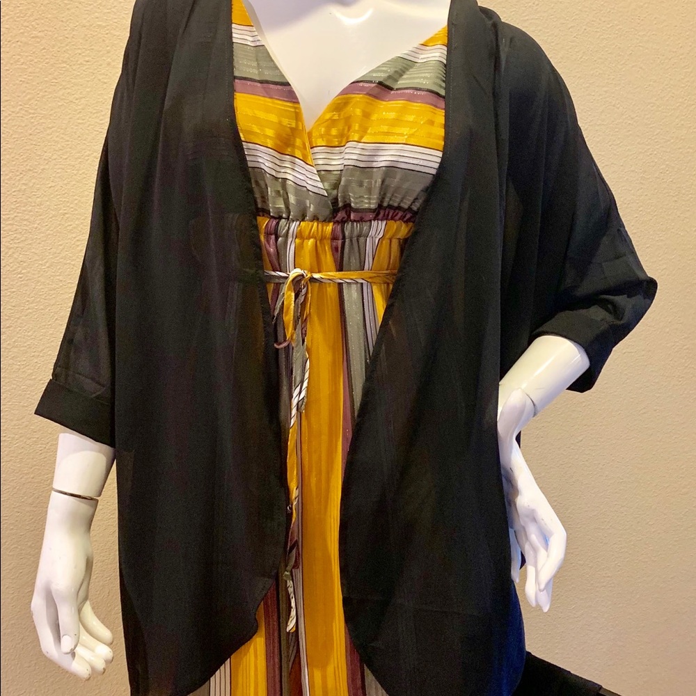 ❤️BOGO NWT black sheer cardigan🌟